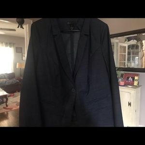 Lane Bryant navy blue blazer